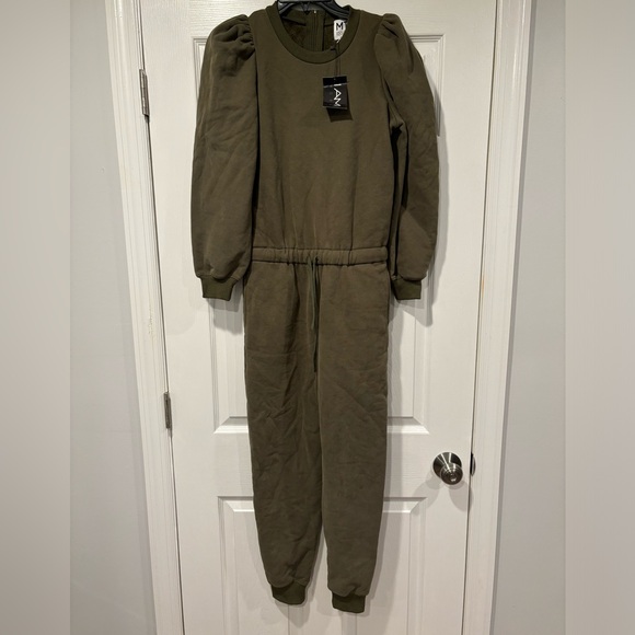 MADELEINE THOMPSON Molly Sweatsuit Puff Sleeve Jumpsuit - Picture 3 of 7